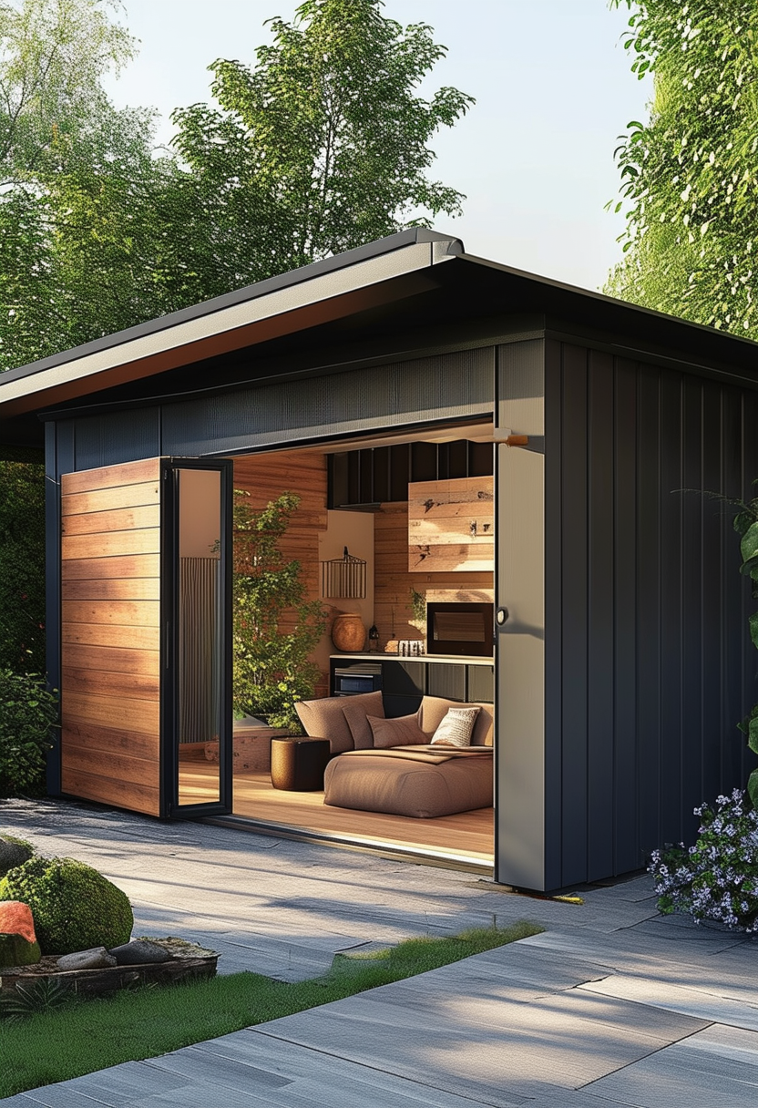 Sliding into Style: The Contemporary Charm of Modern Shed Designs